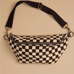 Stylish Black and White Crossbody Bag
